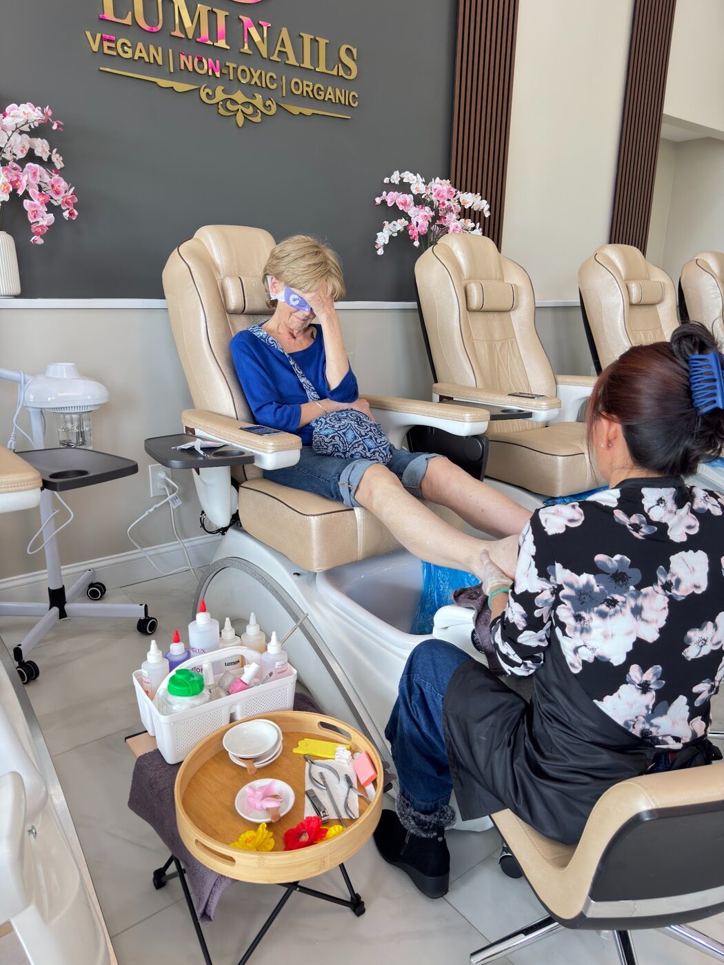 Elegant manicure created at Lumi Nails