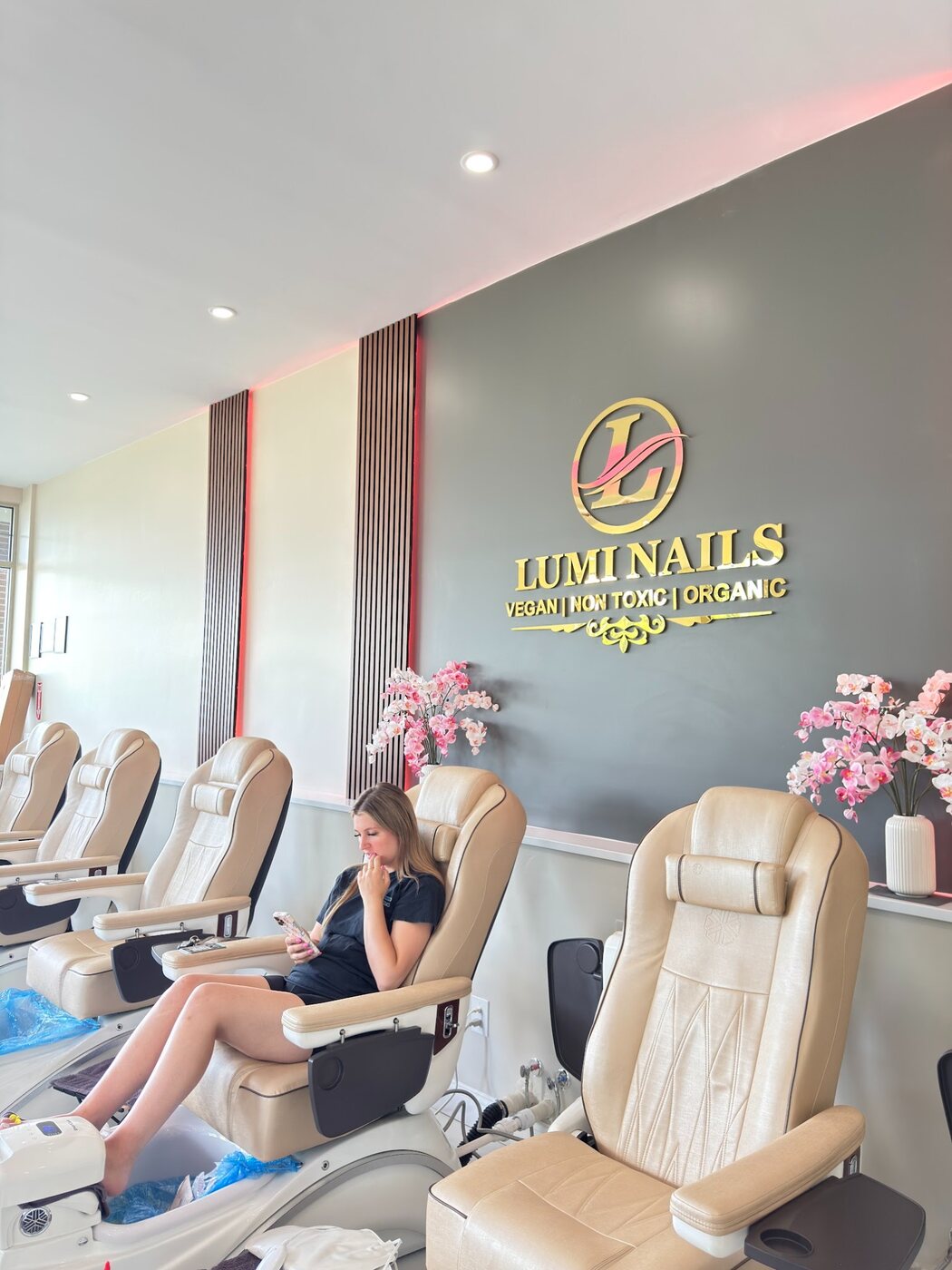 Fresh manicure from Lumi Nails in Plaistow