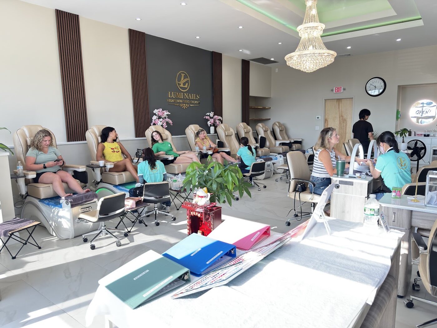 Detailed nail art created at Lumi Nails